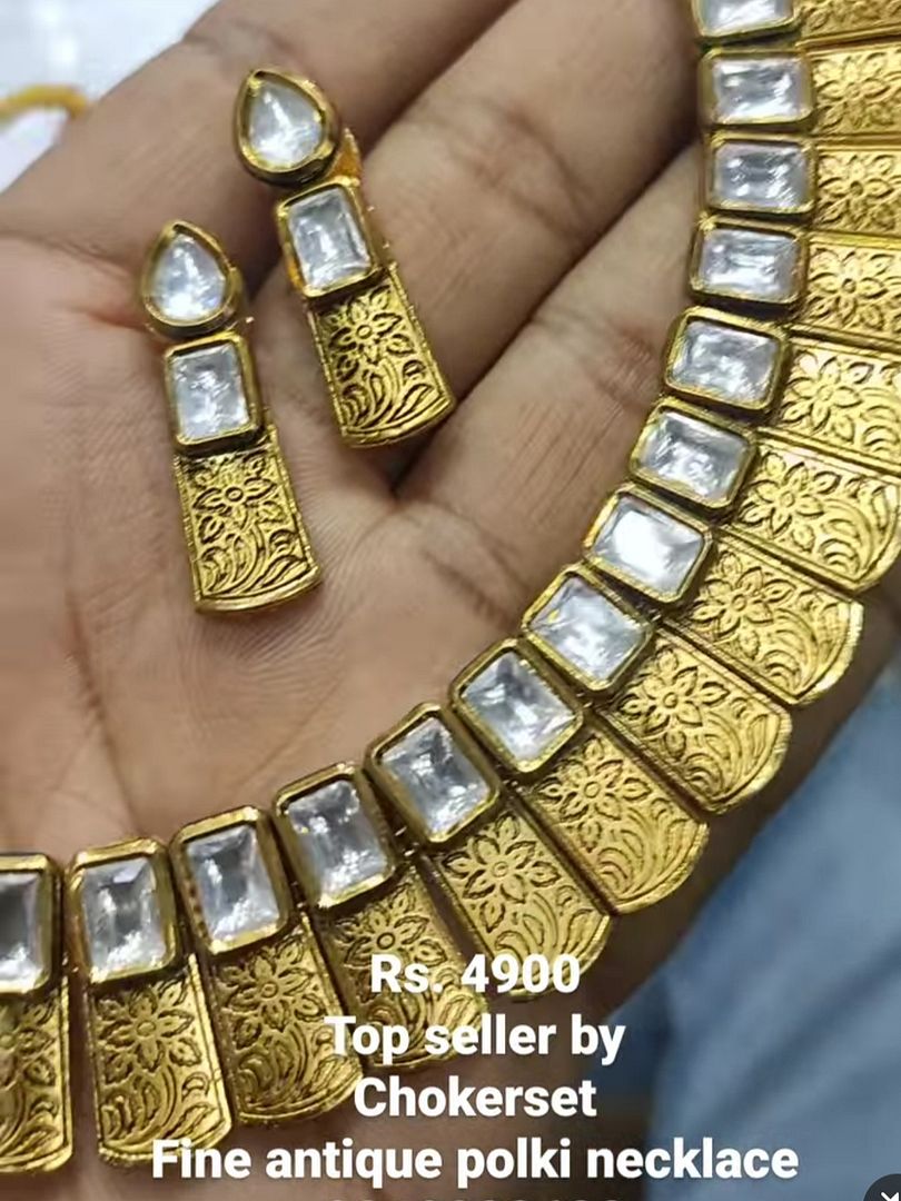 Kundan Necklace By Chokerset CHO80004