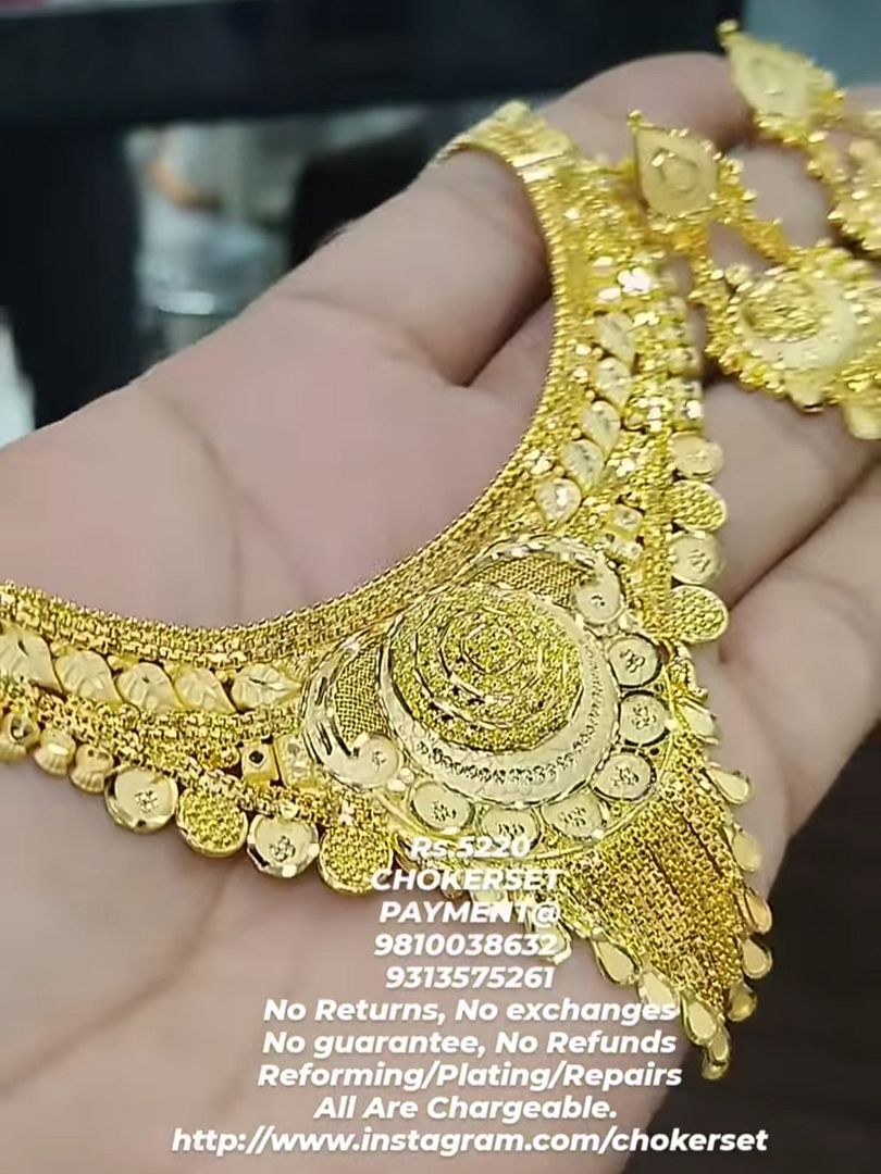 Gold Forming Necklace By Chokerset CHO80008