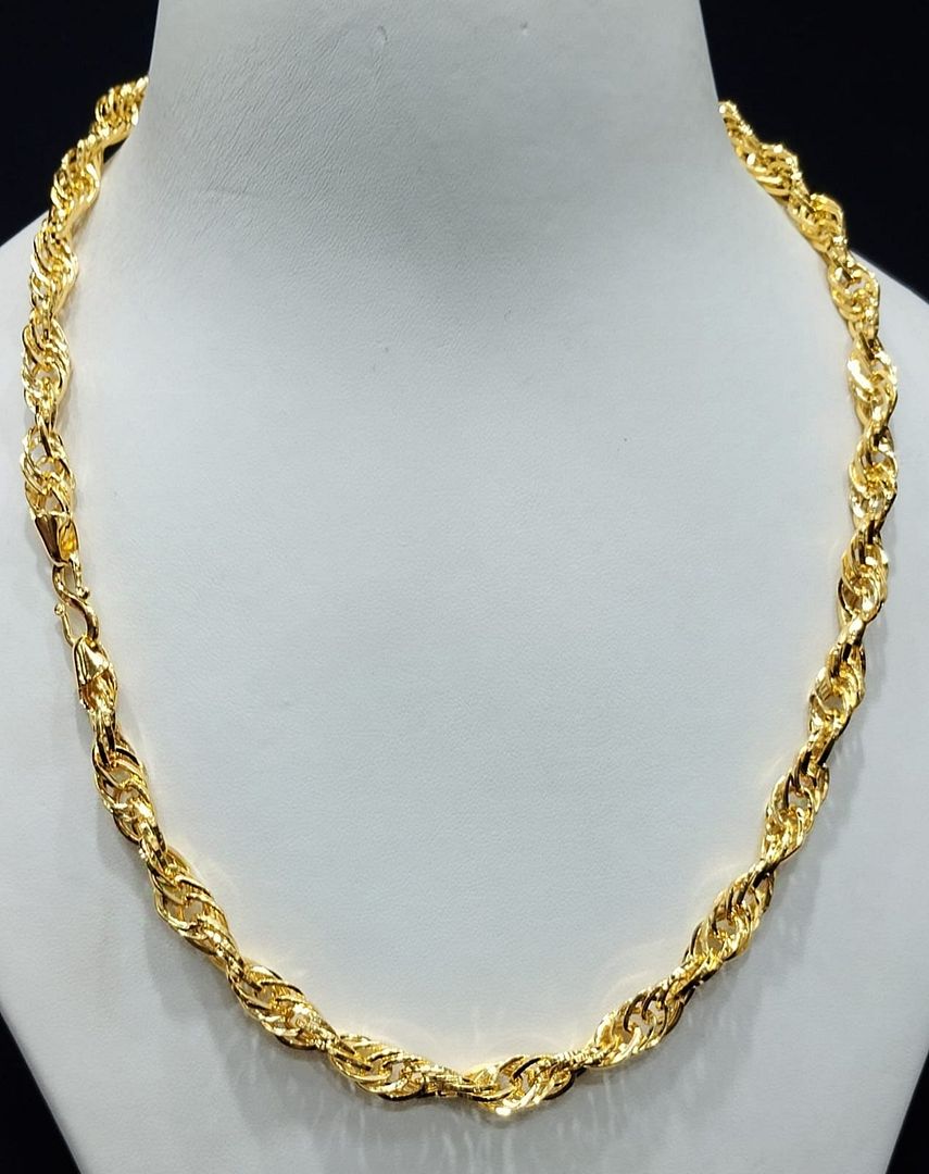 21 Size 300 Milligram Gold Forming Chain By Chokerset CSCH9525