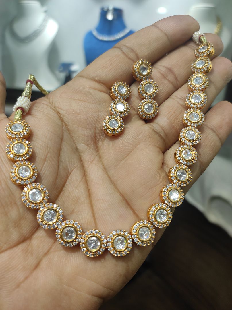 Fine Polki Kundan Antique Set By Chokerset APS920