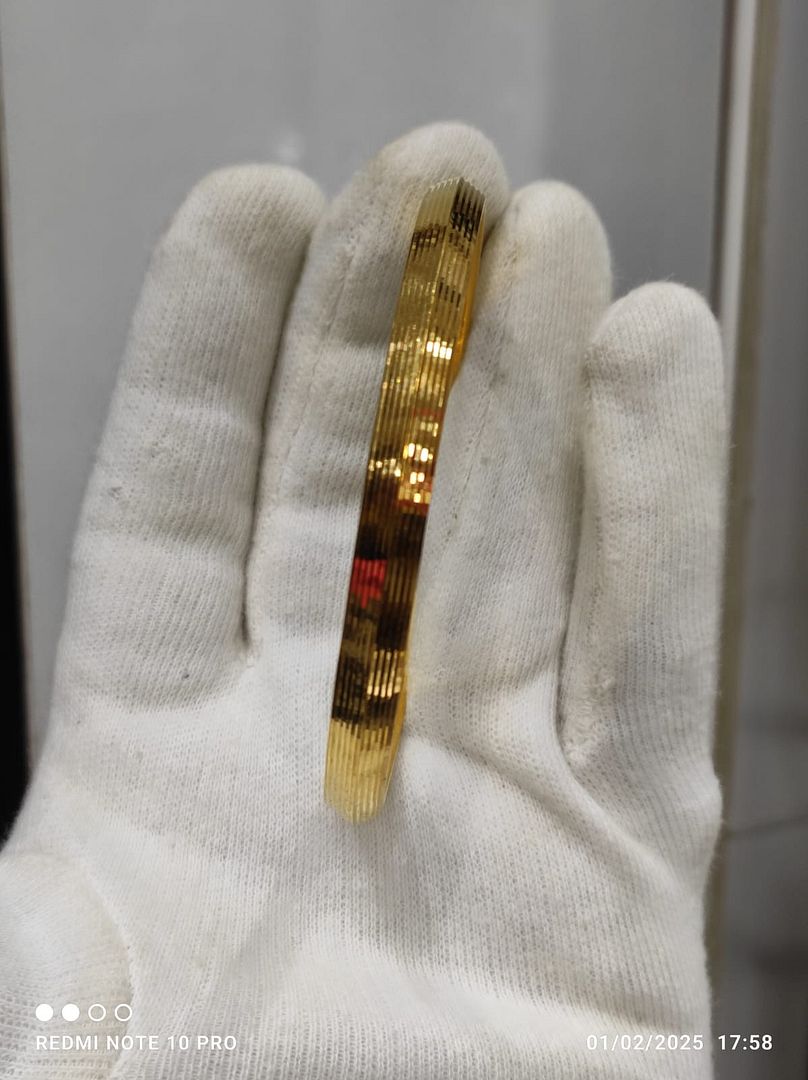 Gold Forming Gents Kada By Chokerset GFGK54