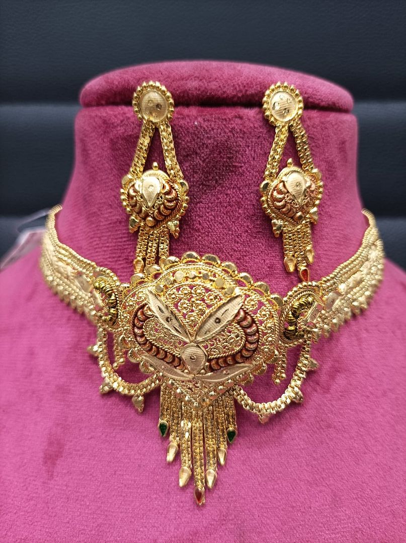Gold Forming Jewellery Sets By Chokerset CSGF3528