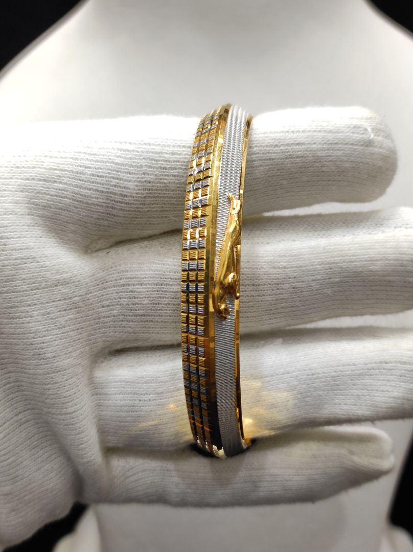 200 Mg. Gold Forming Concept Gents Kada By Chokerset CSGK3009-2.4
