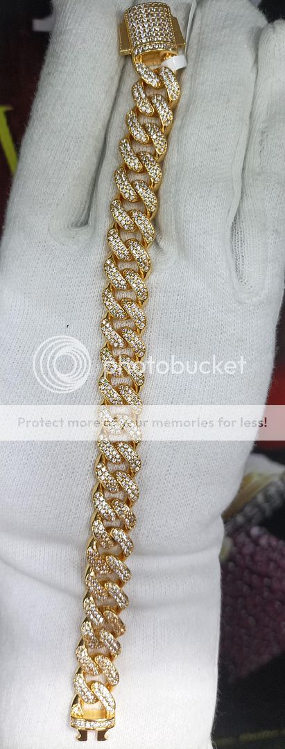 7.5 Size 100 Mg. Gold Forming Bracelet By Chokerset BRACE355