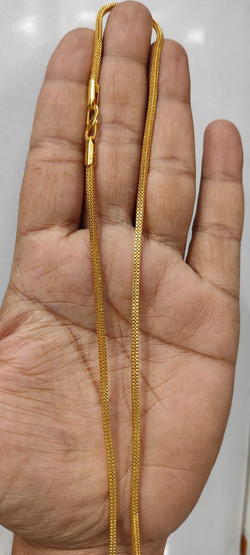 22 Size 25 Mg. Gold Forming Chain By Chokerset CHAIN9184