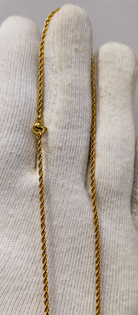 23 Size 25 Mg. Gold Forming Chain By Chokerset CHAIN9145