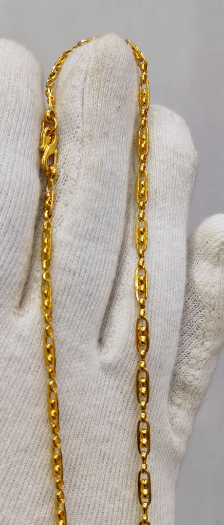 24 Size 100 Mg. Gold Forming Chain By Chokerset CHAIN9162