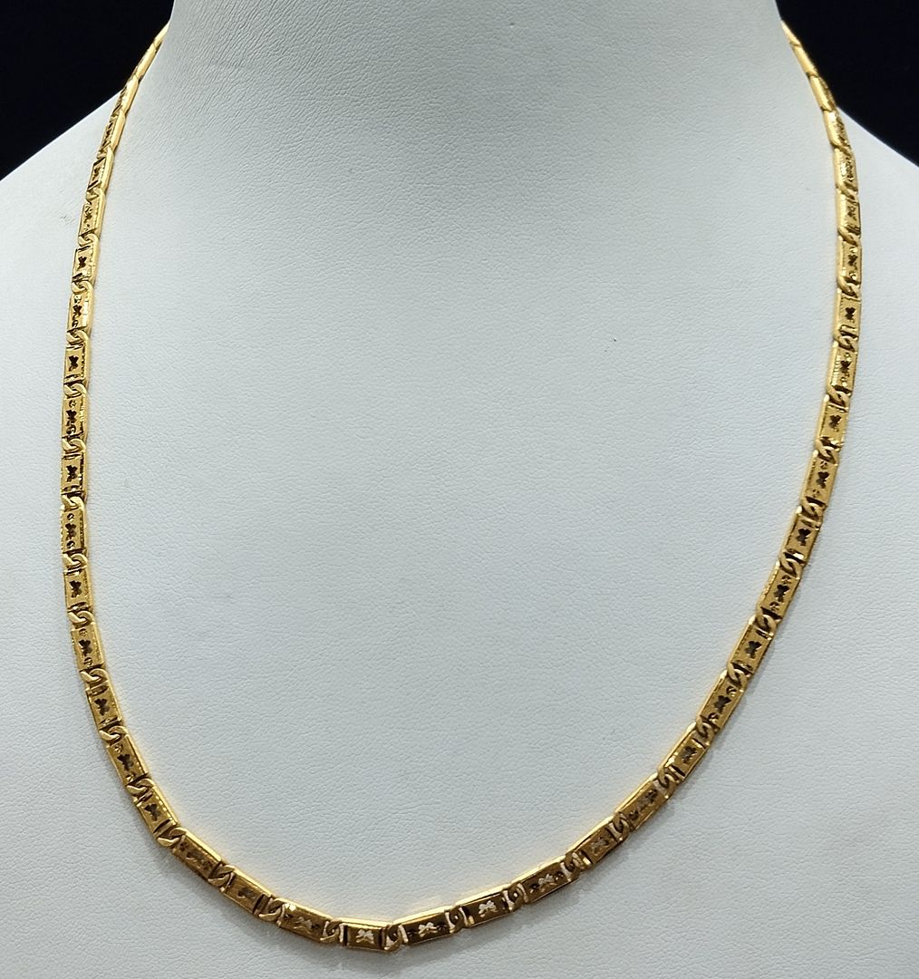 19 Size 100 Mg. Gold Forming Chain By Chokerset CHAIN842