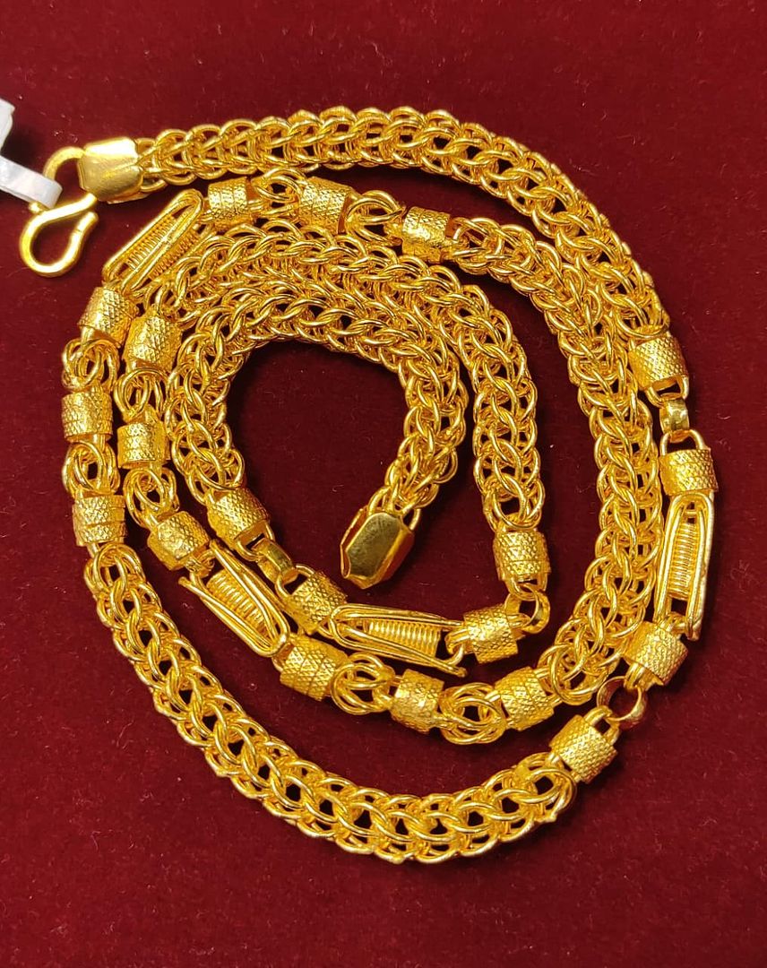 24 Size 500 Mg.1 Gram 24 kt Gold Forming Concept Chains By Chokerset CSCHAIN1109
