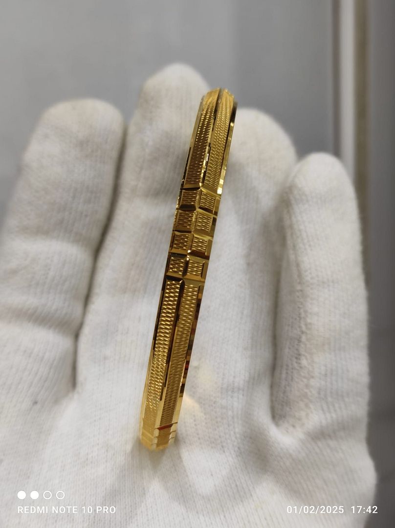 Gold Forming Gents Kada By Chokerset GFGK63