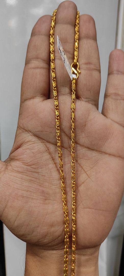 22 Size 25 Mg. Gold Forming Chain By Chokerset CHAIN9200