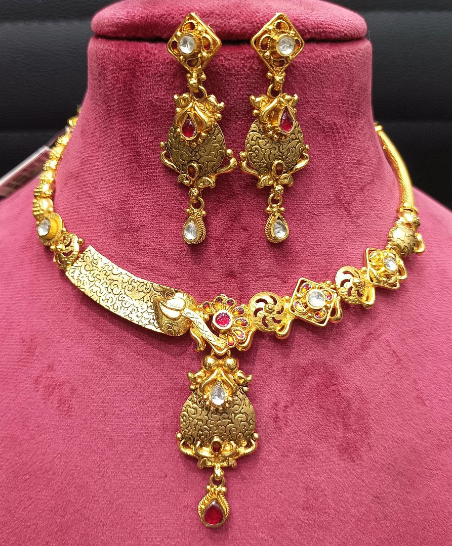 200 Mg. Gold Forming Necklace By Chokerset CSGF1756