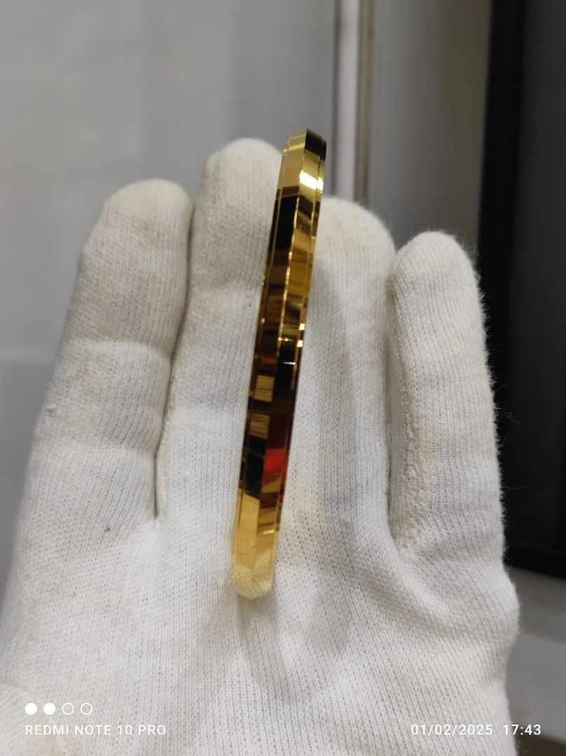 Gold Forming Gents Kada By Chokerset GFGK52SIZE-2.4