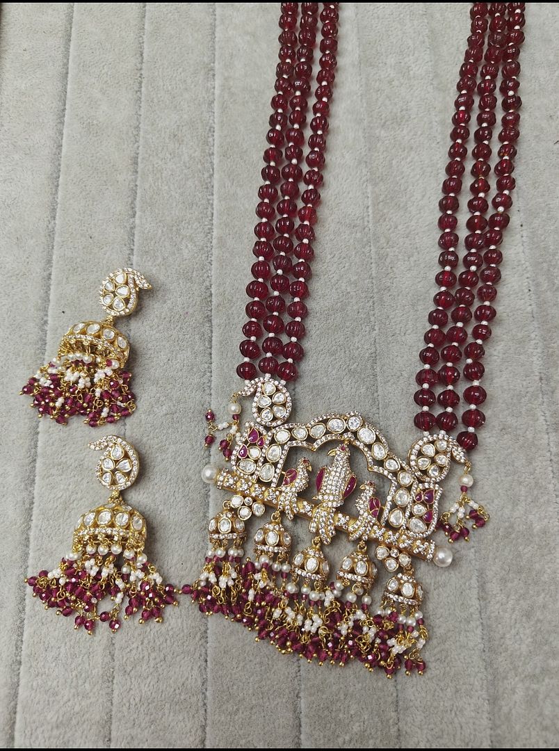 Fine Polki Kundan Antique Set By Chokerset APS940