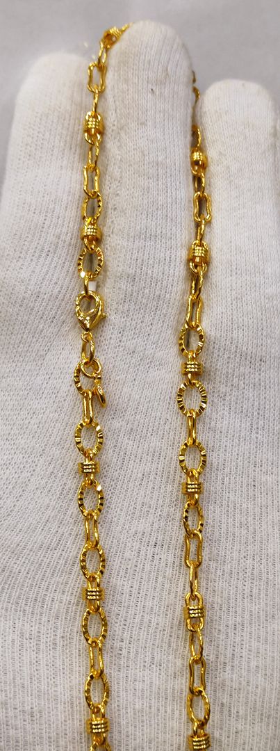 24 Size 25 Mg. Gold Forming Chain By Chokerset CHAIN9153