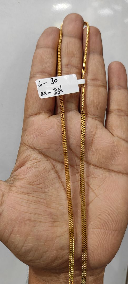30 Size 25 Mg. Gold Forming Chain By Chokerset CHAIN9211