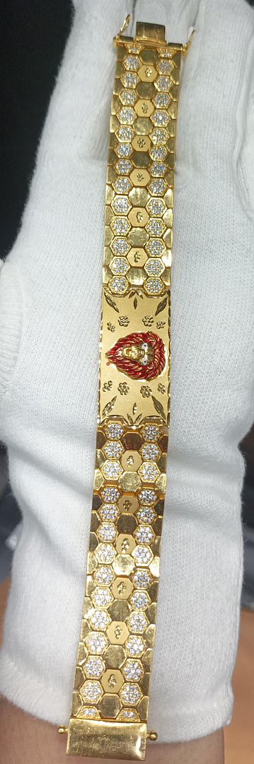 8 Size 200 Mg. Gold Forming Bracelet By Chokerset BRACE362