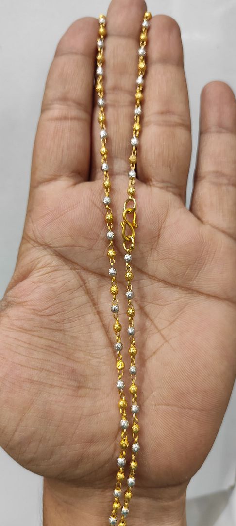24 Size 25 Mg. Gold Forming Chain By Chokerset CHAIN9187