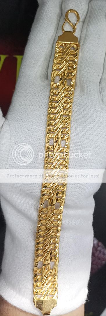 8.5 Size 200 Mg. Gold Forming Bracelet By Chokerset BRACE358
