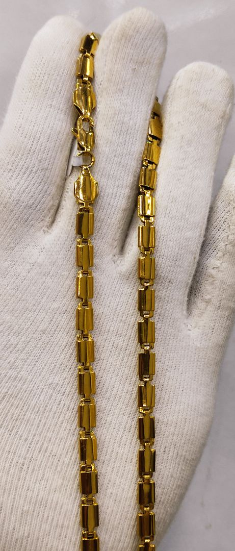 17 Size 25 Mg. Gold Forming Chain By Chokerset CHAIN9158