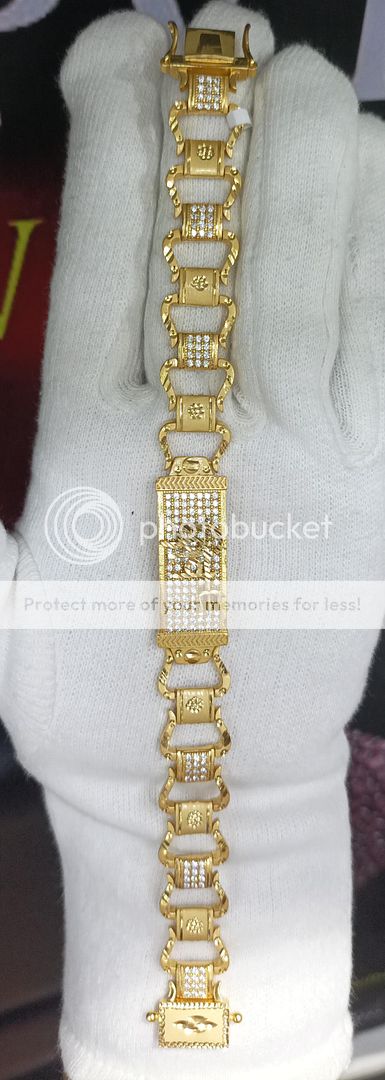 8.5 Size 100 Mg. Gold Forming Bracelet By Chokerset BRACE356