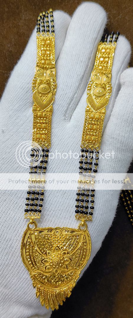 34 Size 200 MG Mangalsutra Gold Forming By Chokerset MANGAL889