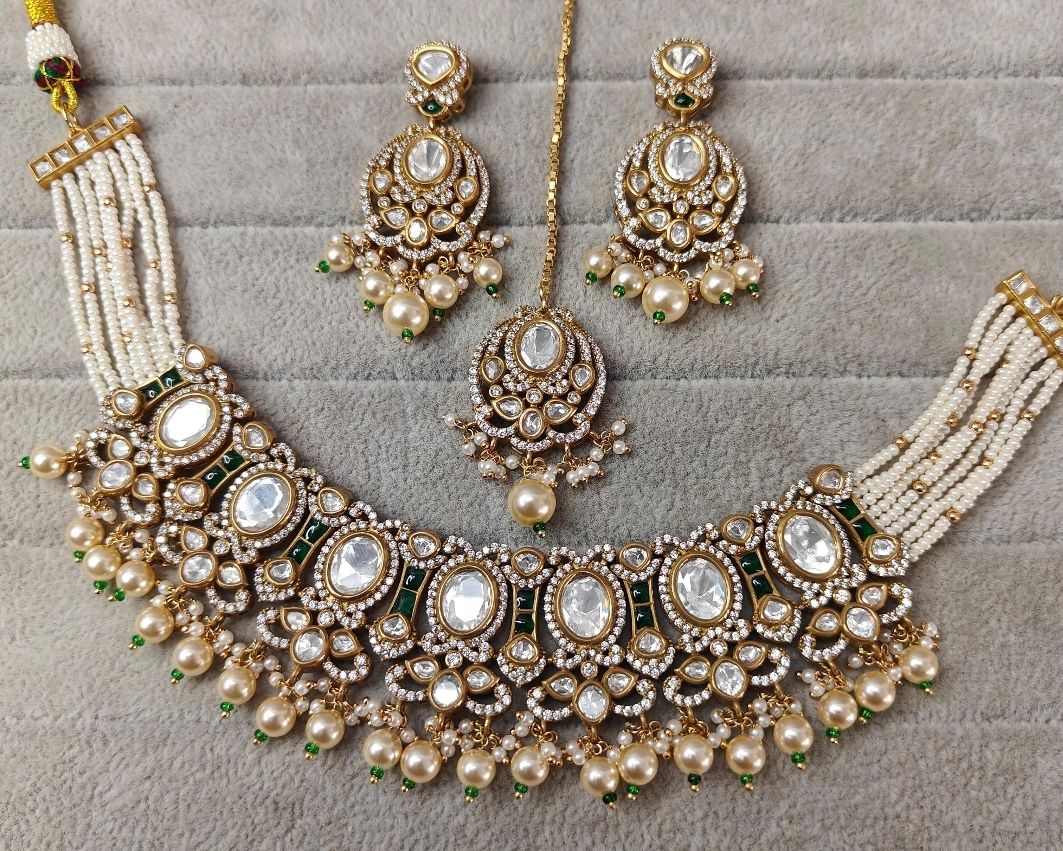 Polki Antique Necklace By Chokerset CSNS6910