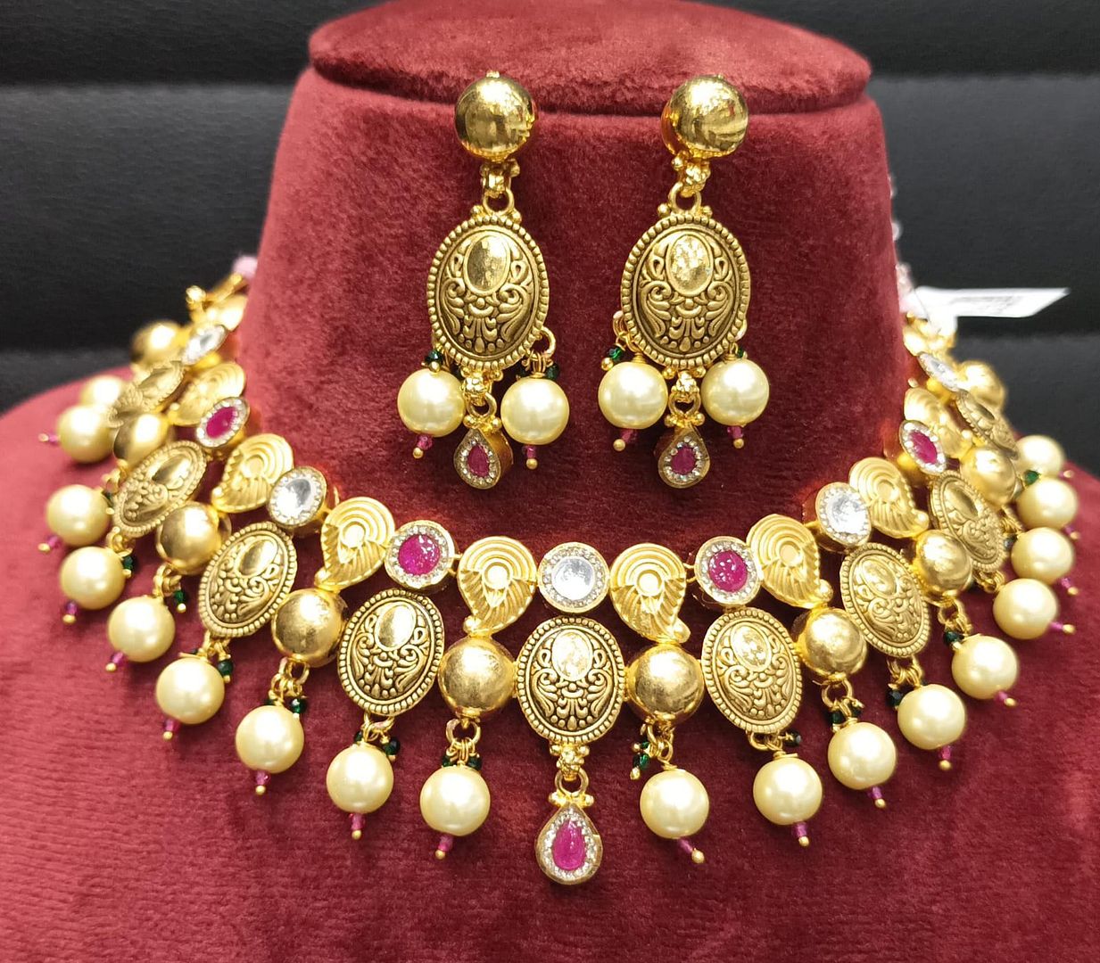 Polki Antique Necklace By Chokerset NECK4716