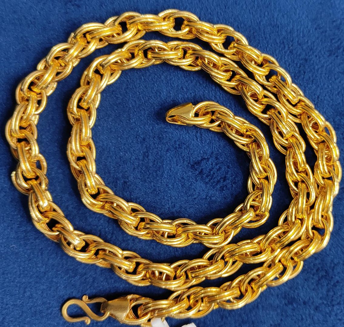25 Size 400 Mg.1 Gram 24 kt Gold Forming Concept Chains By Chokerset CSCHAIN1033