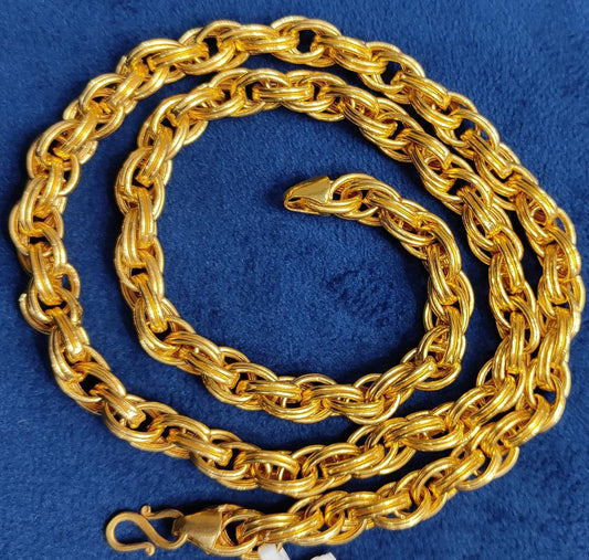 25 Size 400 Mg.1 Gram 24 kt Gold Forming Concept Chains By Chokerset CSCHAIN1033