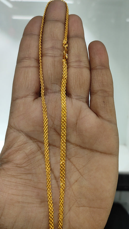 25 Milligram Gold Forming Chain By Chokerset WAC724