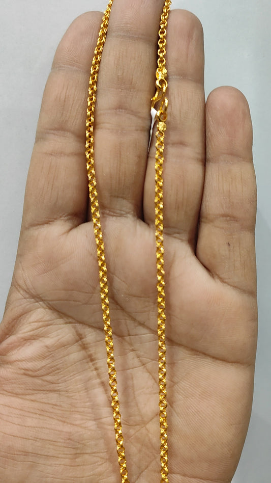 25 Milligram Gold Forming Chain By Chokerset WAC715