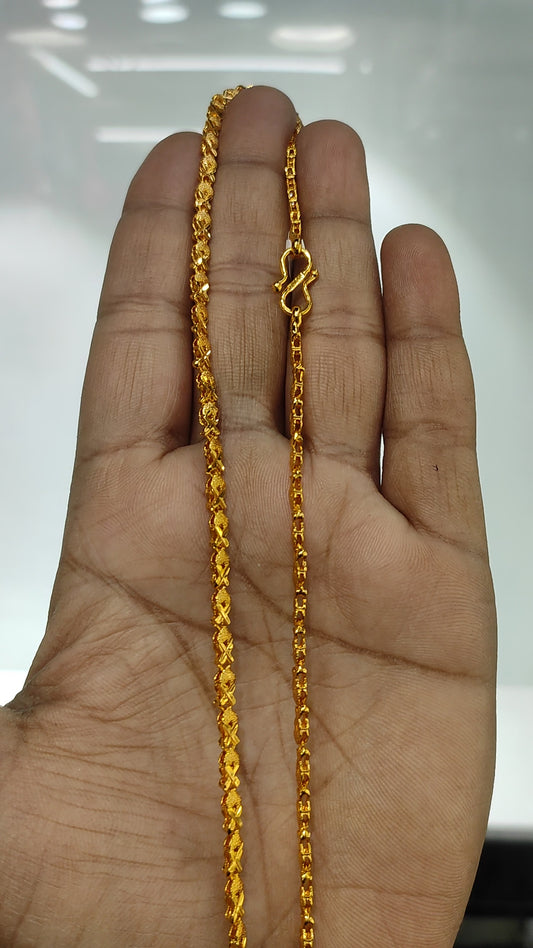 100 Milligram Gold Forming Chain By Chokerset WAC729