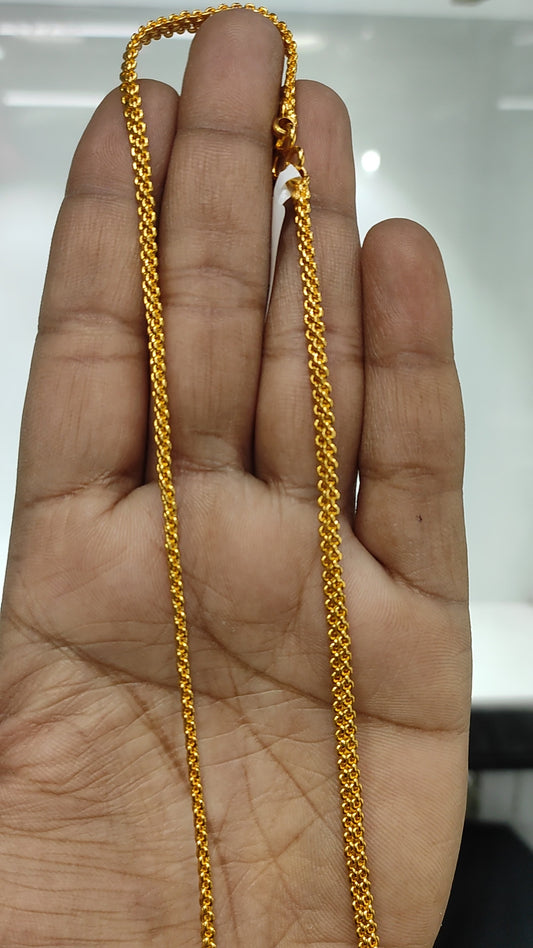 25 Milligram Gold Forming Chain By Chokerset WAC719