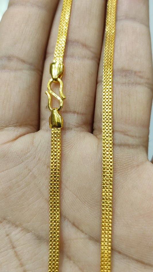 Chain SIZE 24 ( 60.96 CM ) 10 Gram 200 MG 3.5 MM Gold Forming Chain from chokerset Jewelshingar 24103502