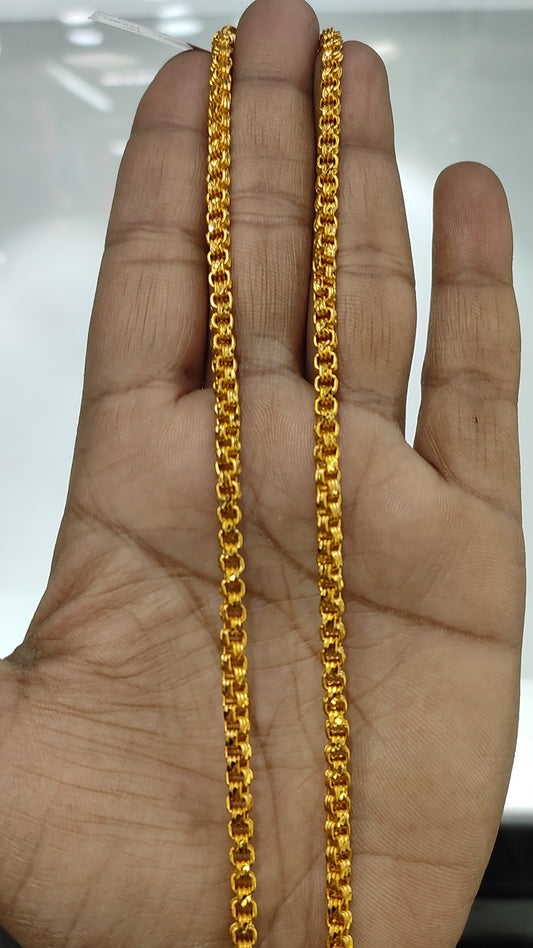 100 Milligram Gold Forming Chain By Chokerset WAC727