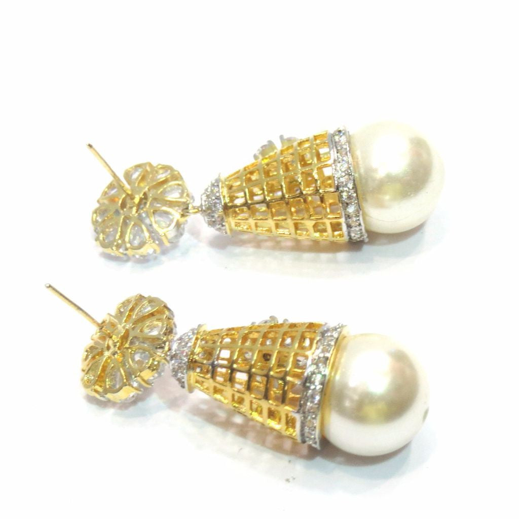 Jewelshingar Jewellery American Diamond Earrings For Women ( 11661-ead-j ) - JEWELSHINGAR