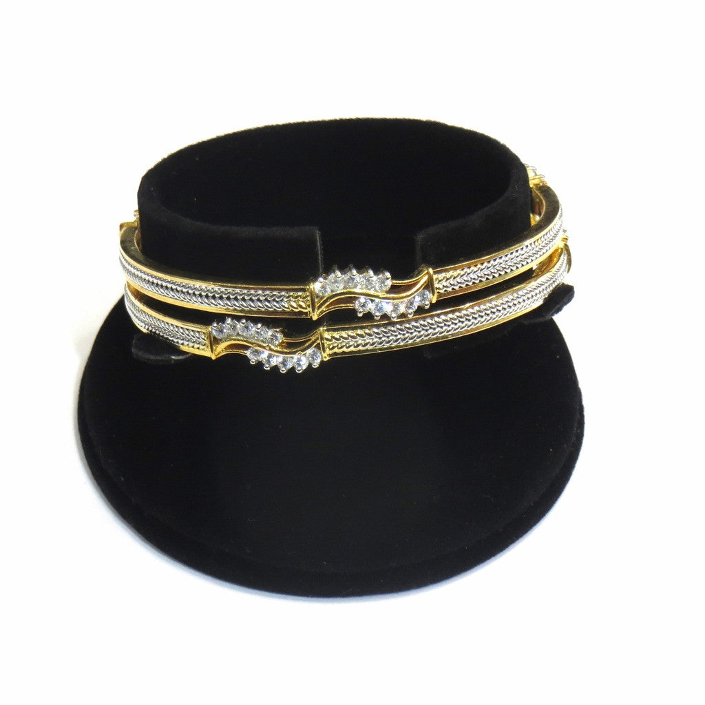 Jewelshingar Jewellery American Diamond Bangles For Women ( 11860-jb-P ) - JEWELSHINGAR