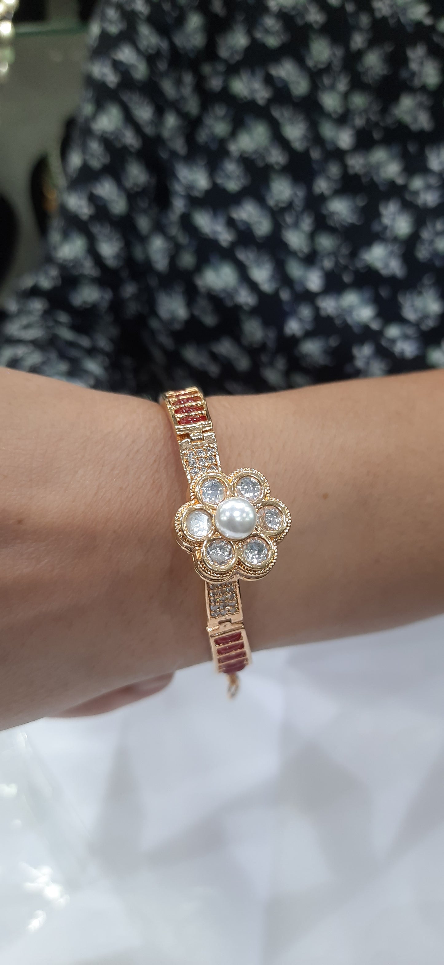 Jewelshingar Jewellery Gold Plated Diamond Bracelet For Women ( 194901BCD )