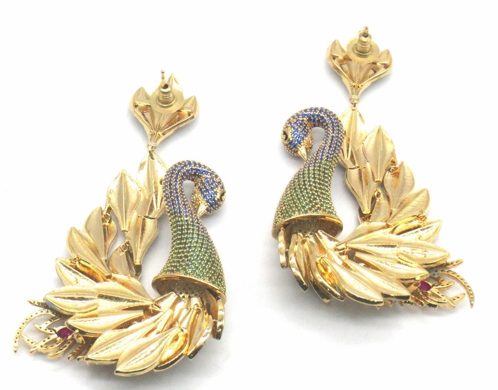 Jewelshingar Jewellery Gold Plating Multi Colour Earrings For Women ( 48484-ead )