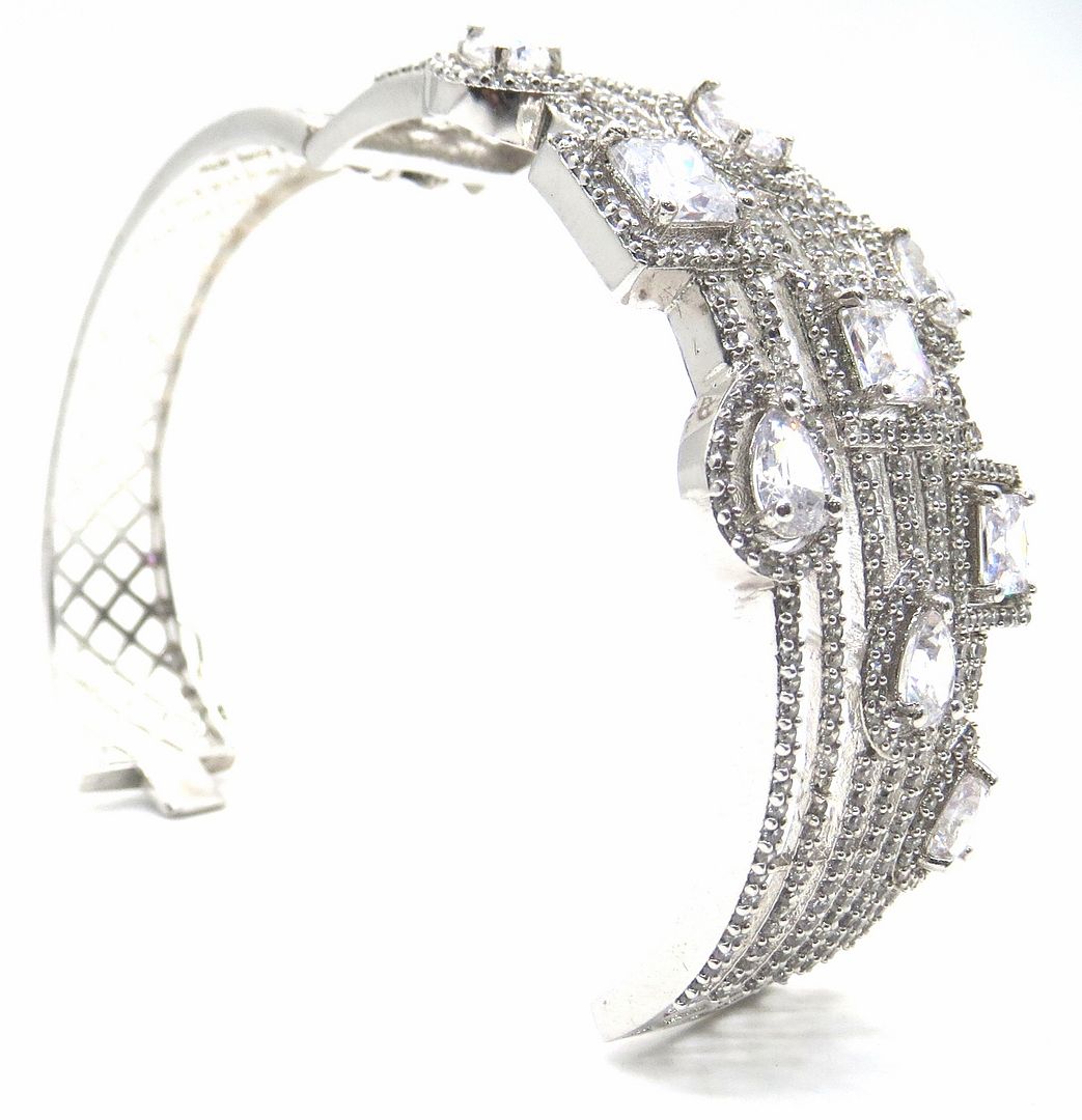 Jewelshingar Jewellery Silver Bracelet For Women ( 49456BCD )