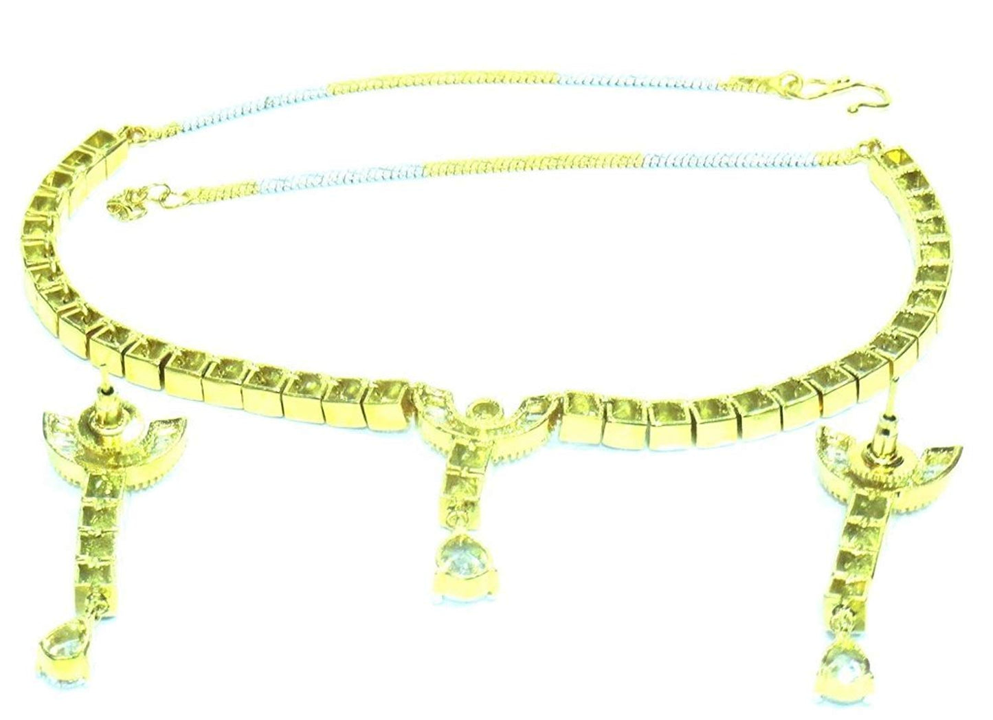 Jewelshingar Jewellery Fine Quality Gold Plated Pendant Set For Women ( 26829-nad )