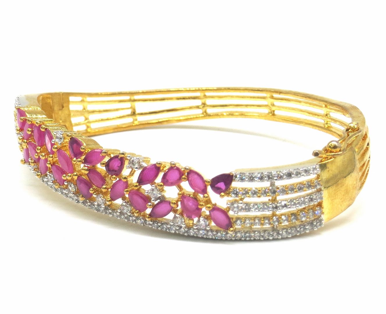Jewelshingar Jewellery Ruby Bracelet For Women ( 51924BCD )