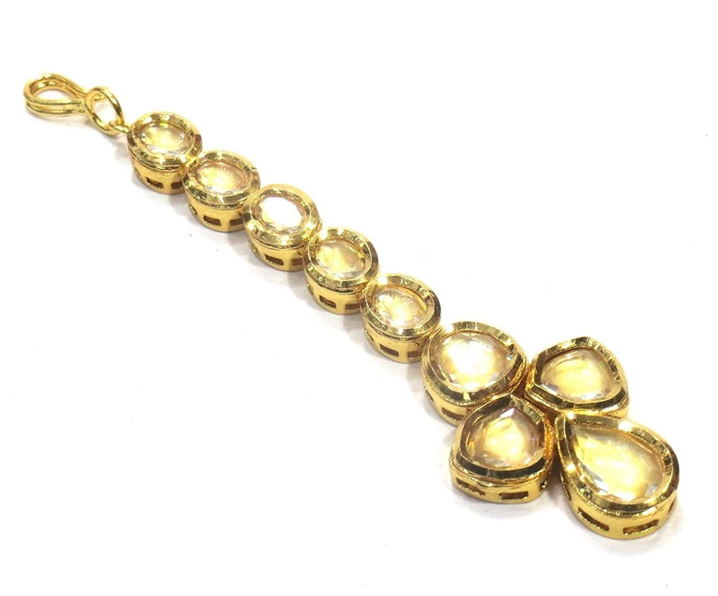 Jewelshingar Jewellery Fine Gold Plated Maangtikka For Women ( 35241-maangtikka )