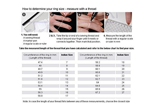 Jewelshingar Jewelry Fine Finger Ring For Women ( 38660-ring-rhodium )