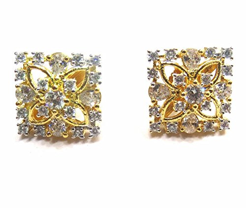 Jewelshingar Jewellery Diamond Looking Stud Earrings For Women ( 39357-ead-studds-plain )