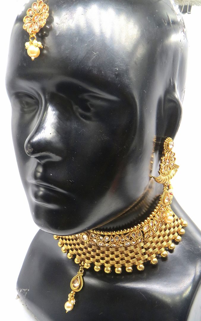 Jewelshingar Jewellery Gold Colour Necklace For Women ( 54169ATS )