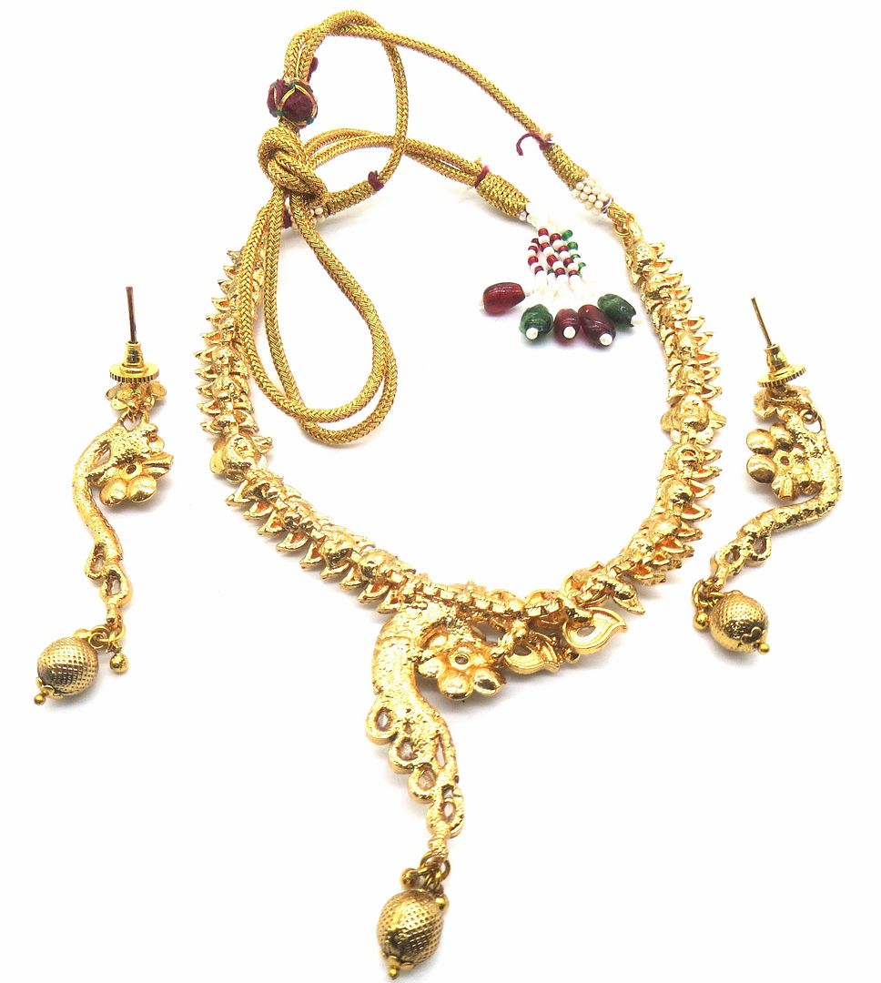 Jewelshingar Jewellery Gold Colour Necklace For Women ( 54289ATS )