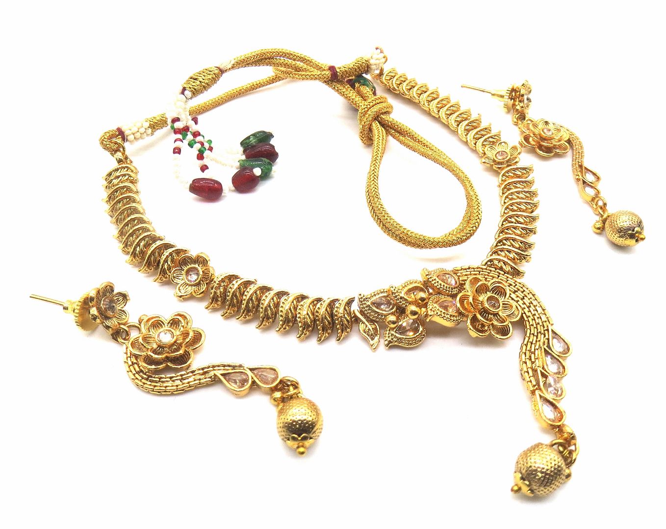 Jewelshingar Jewellery Gold Colour Necklace For Women ( 54289ATS )