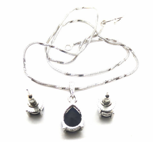 Jewelshingar Jewellery blue Colour Pendant Set For Women ( 54504PSD )